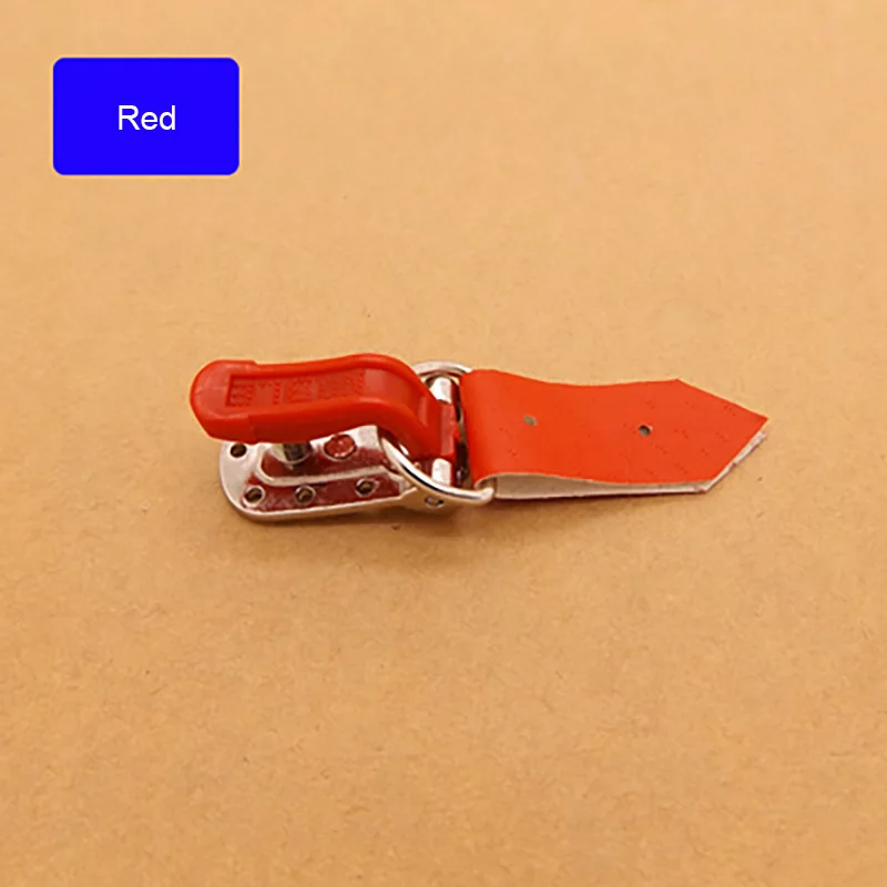Red 6 шт. высококачественная металлическая кожаная пряжка пальто утконоса ручная работа пуговицы бант двойная пряжка аксессуары для шитья одежды A023 - Цвет: Red