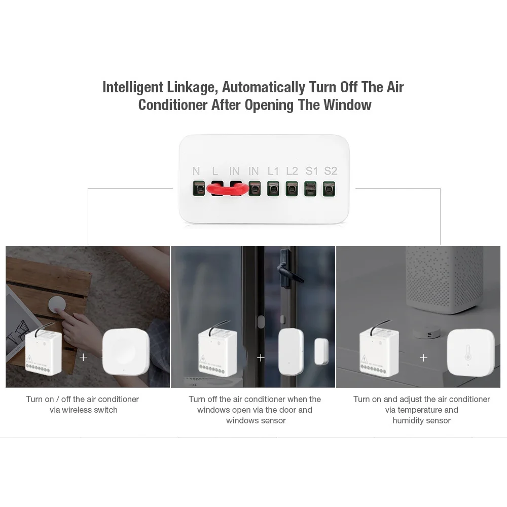  Xiaomi Aqara two-way Control Module Wireless Relay Switch Controller Smart Timer 2 Channels Work Fo - 33014653752