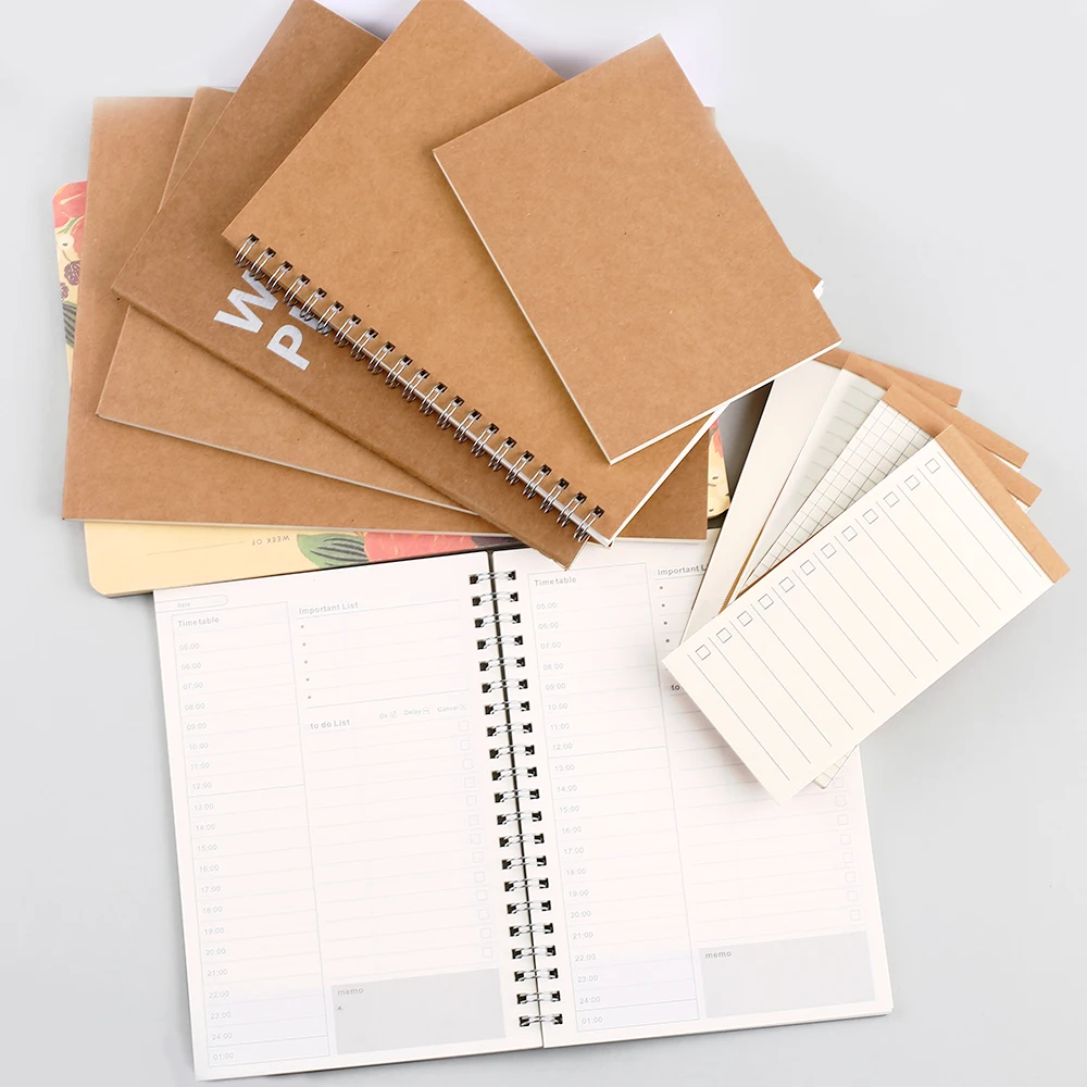 Korean Cute Notebook Office Accessory Weekly Planner Daily Monthly Stationery Agenda Notepad Check to do List Checklist A5 A6 B5 Korean Cute Notebook Office Accessory Weekly Planner Daily Monthly Stationery Agenda Notepad Check to do List Checklist A5 A6 B5