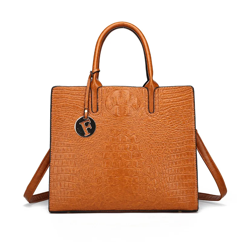 

WOMEN'S Bag Bag 2019 New Style Alligator Print Handbag Versitile Fashion Large-Volume Korean-style Simple One-Shoulder Oblique B