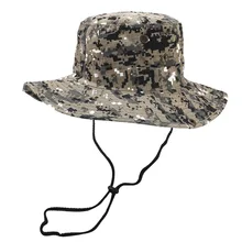 Мужская и женская уличная тактическая Кепка Ведро флоппи Пешие прогулки Лето Рыбалка Рыбак шляпа Защита от солнца скалолазание с широкими полями регулируемая