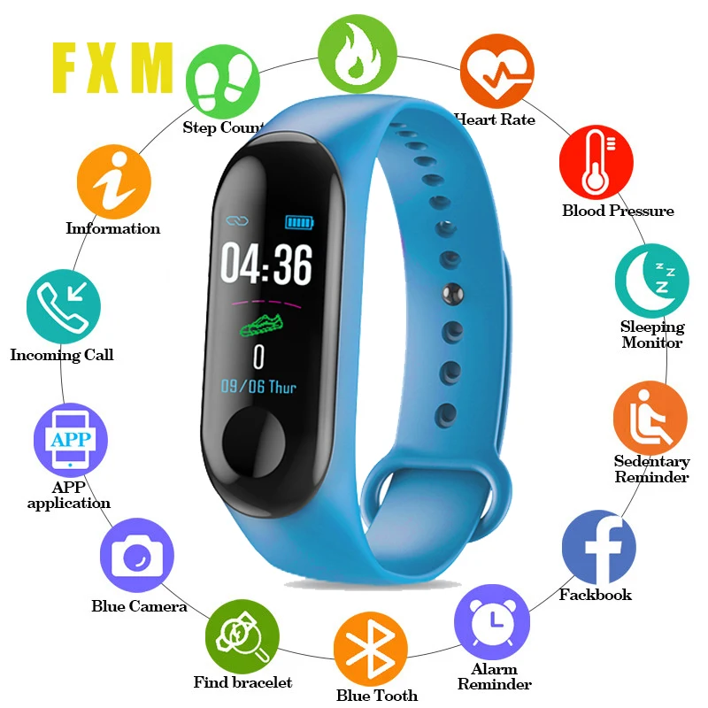 Спортивные Смарт-часы M3 для мужчин женщин детей умные часы Montre Connect Android ios Relogio