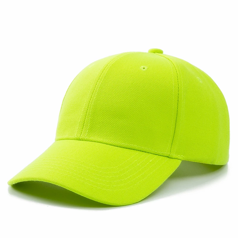  - 1 Pcs Unisex Cap Casual Plain Acrylic Baseball Cap Adjustable Snapback Hats For Women Men Hip Hop Cap Street Dad Hat Wholesale