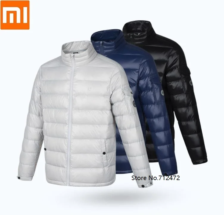  Xiaomi ULEEMARK men lightweight 90% white goose down jacket Waterproof Stand Collar Down Jacket Win