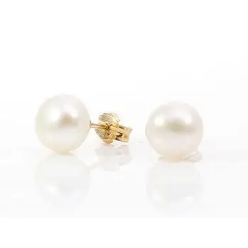 

Spherical cultured pearl earrings from 6.5 to 7 mm in gold