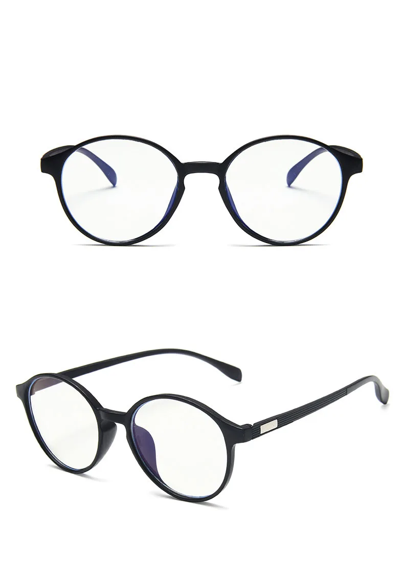 Модные прозрачные очки оправы для очков для женщин круглые очки ретро оправа для очков мужская оправа Oculos - Цвет оправы: Sand Black