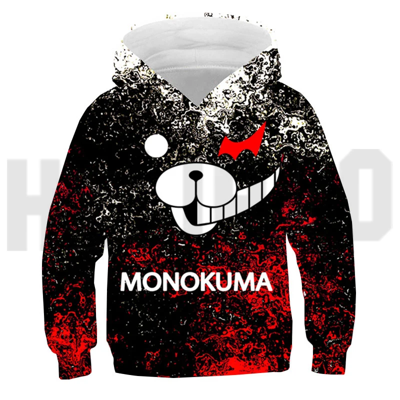 3D Danganronpa Monokuma Sudadera Hombre Anime and White Graphic Hoodie Streetwear Harajuku Sweatshirts Lounge Wear _ - AliExpress Mobile