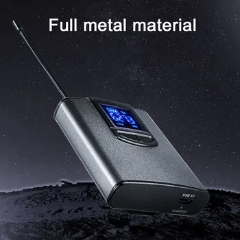 

UHF Wireless System Microphone Lapel Mic Receiver Transmitter for Voice Amplifier Speaker Teacher Tour Guide