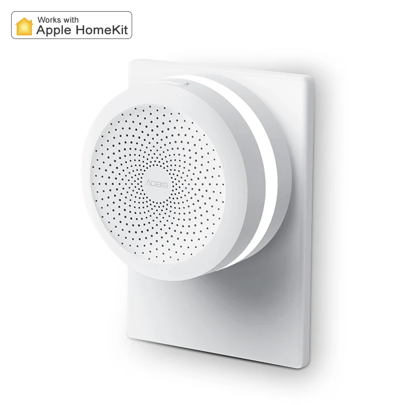 2019 Original Xiaomi Mijia Aqara Hub Gateway With RGB LED Night Light Smart Home For Xiaomi Mi Home App Apple Homekit Aqara Home