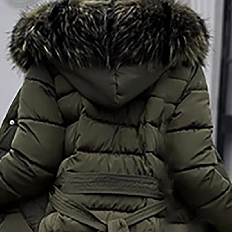 Зимняя женская куртка Abrigos Mujer Invierno,, стеганое пуховое пальто с мехом, длинное, с подкладкой, плюс, женская утепленная парка с капюшоном