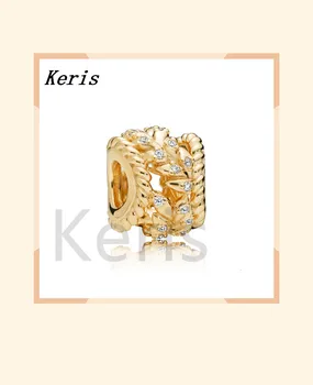 

100% 925 silver sterling new 7767597cz dazzling grain whirlpools charm frizzy original jewels free shipping