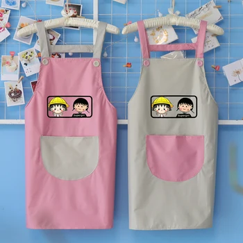 

waterproof and oil-proof apron Japanese style lovely female fashion dairy tea shop work clothes men aprons for woman
