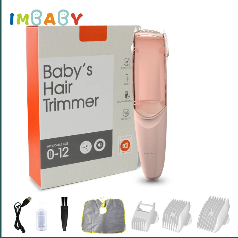 IMBABY Kid Electric Hair Trimmer Baby USB Waterproof Home-Use Automatic Gather Hair Clipper Child Adult Mute Sleep Haircut