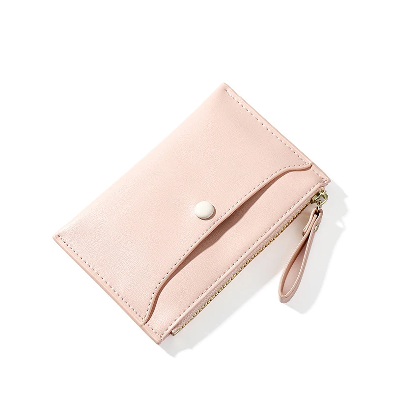 

Korean version of the small wallet short zipper multi-card position simple fashion coin purse female