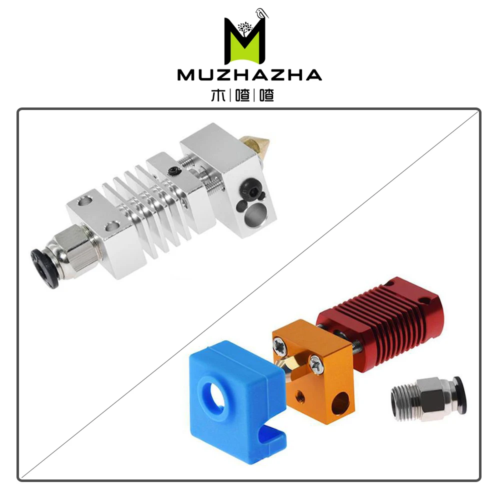

MK8 Assembled Extruder Hot End for Ender 3 CR10 1.75mm 0.4mm Nozzle heating block 3d accessories