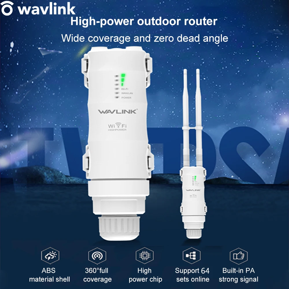 

AC600 High Power Outdoor WIFI Router/Access Point/CPE/WISP Wireless wifi Repeater Dual Band 2.4G/5G High Gain 7dBi Antenna POE