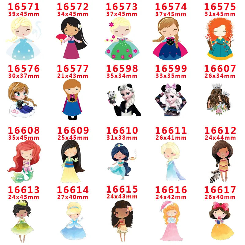 

Free shipping 30 pcs planar resin princess resin pr16571