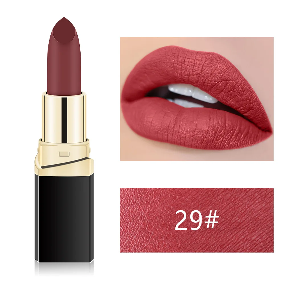 MISS ROSE, телесный макияж, матовая губная помада, стойкая красная помада для губ, женская косметика, батон, водостойкий блеск для губ, популярный макияж - Color: 29