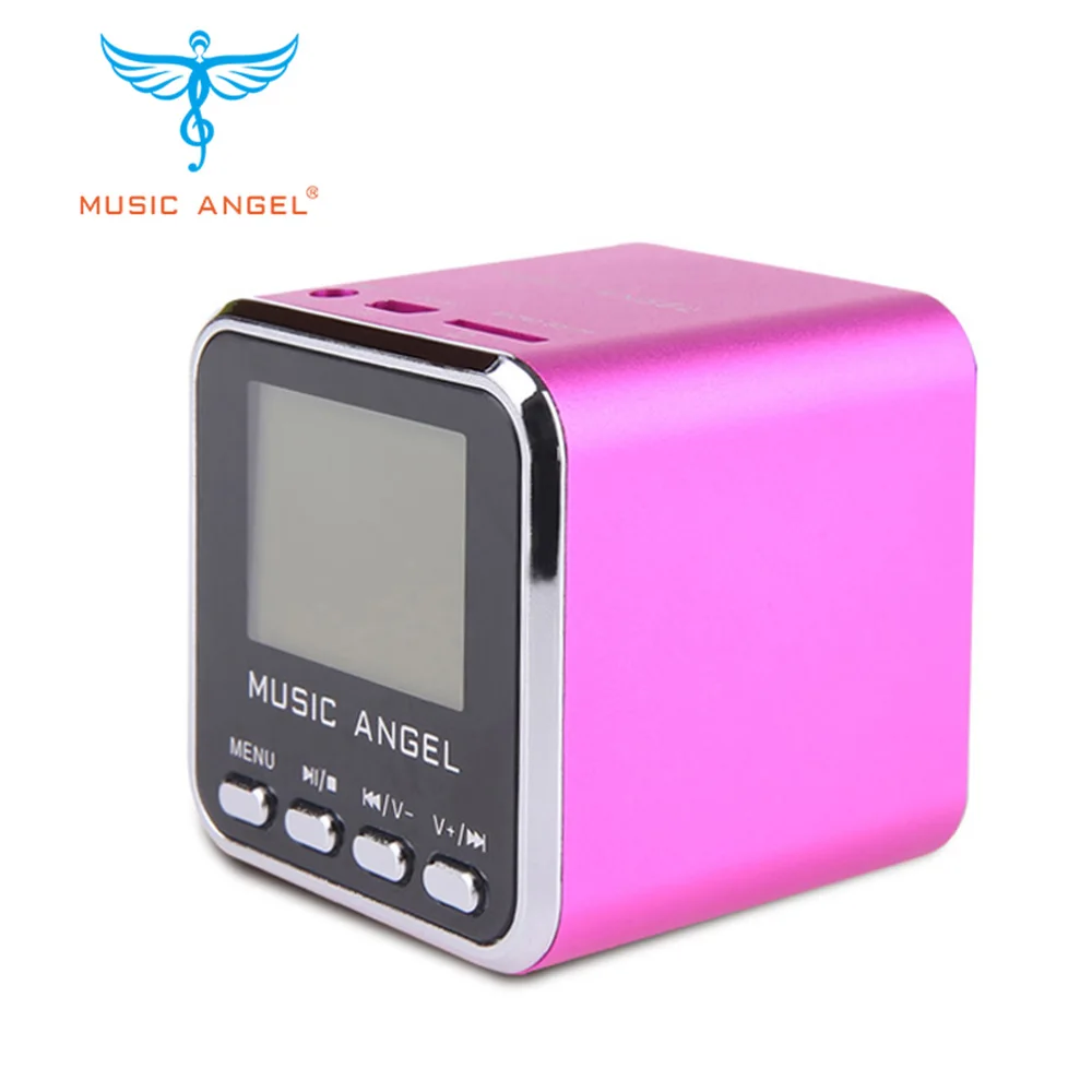 Цифровые колонки с ЖК дисплеем поддержкой MicroSD /TF карты/линейный mp3 плеер мини FM