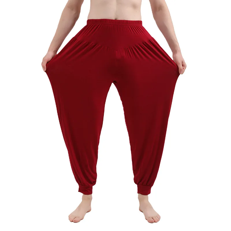 New Loose Pants For Men Modal Cotton Home Trousers Plus Size Male Pajamas Pant Casual Sleepwear Pantalones Hombre 2XL-6XL 2021 new pantalones hombre men