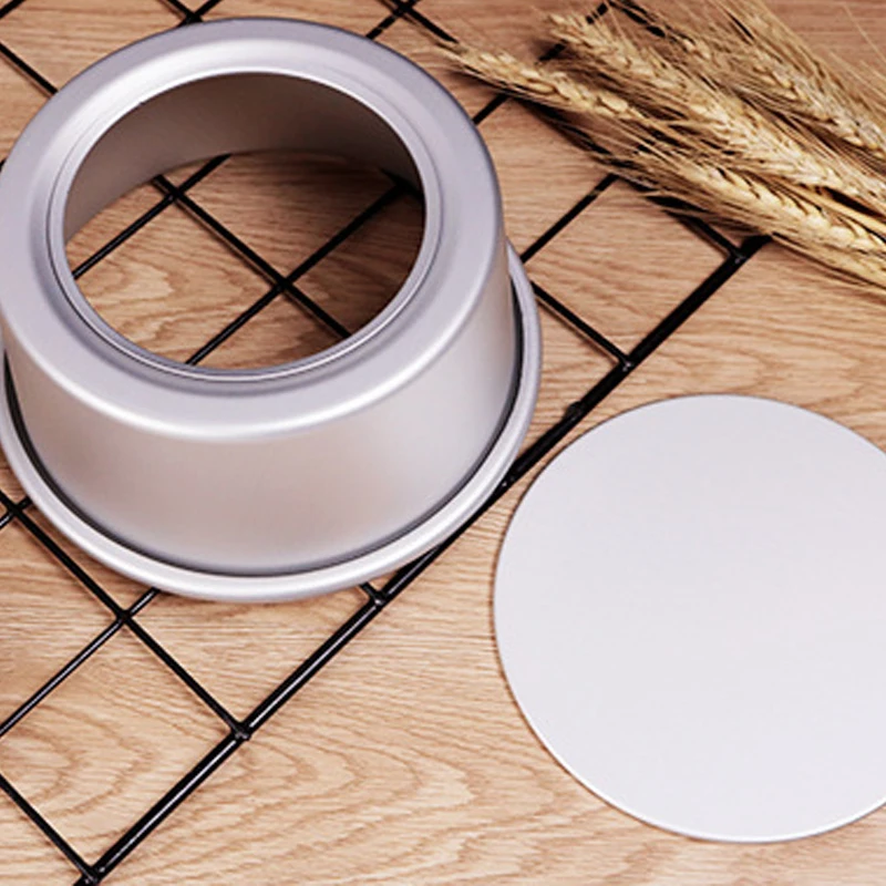 3 Tiered Round Cake Mold Set Aluminum Alloy Cake Pan Set Non Stick Baking Pans 4/6/8 inch Cakes Mould Removable Bottom