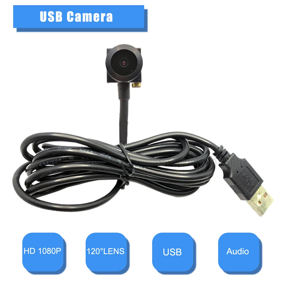 Камера видеонаблюдения HD 1080P/2MP широкоугольная мини камера с USB UVC веб Windows ПК