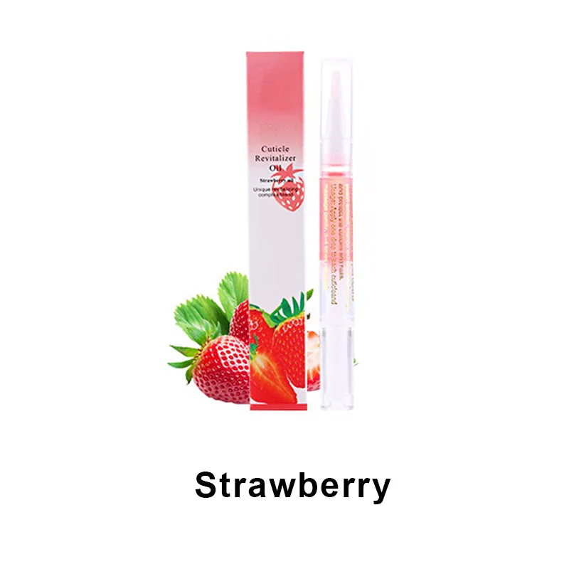 1 PC 5ML Nail Cuticle Oil Revitalizer Nutrition Nail Art Tools For Manicure Care Nail Treatment Cuticle Revitalizer Oil Prevent - Цвет: Strawberry