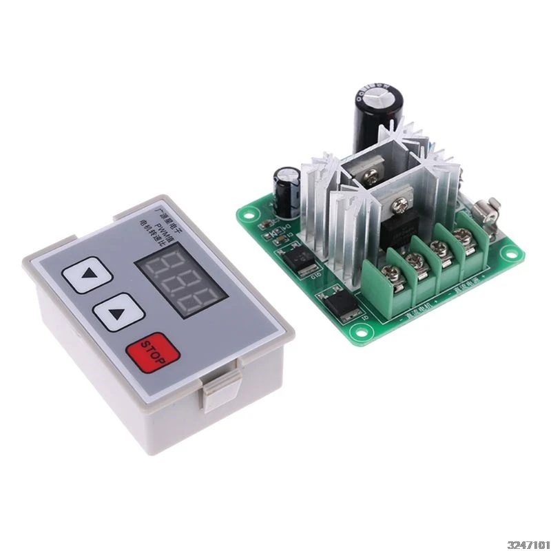 DC 12V 24V 10A ШИМ регулятор скорости двигателя Лер регулятор цифровой переключатель контроля скорости