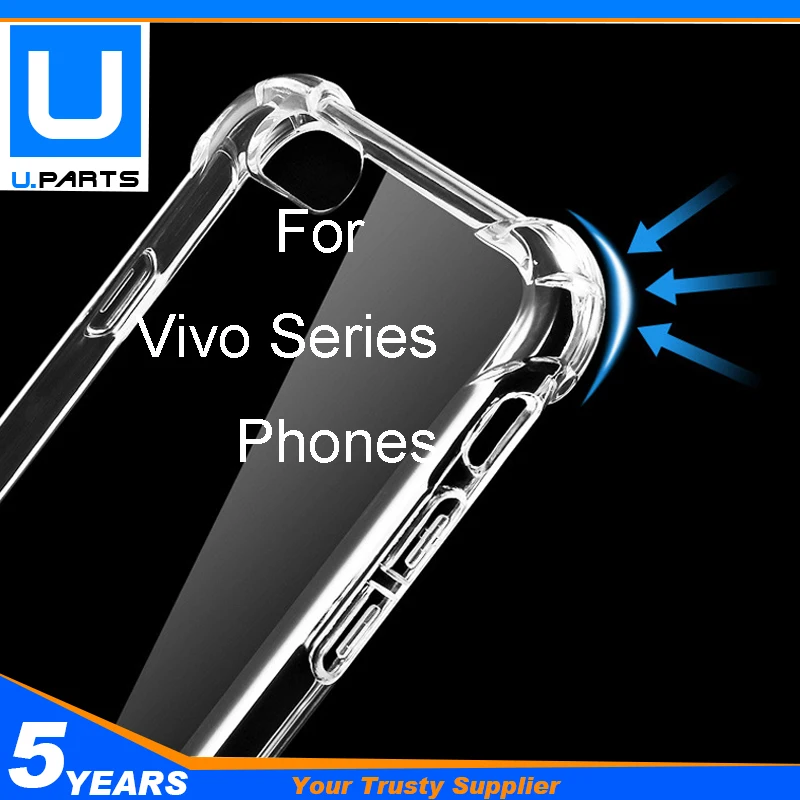 Мягкий ударопрочный чехол из ТПУ для телефона Vivo X20 Plus V7 Y75 X21i X23 X21s Y73 / scopy/X27 X27 Pro |