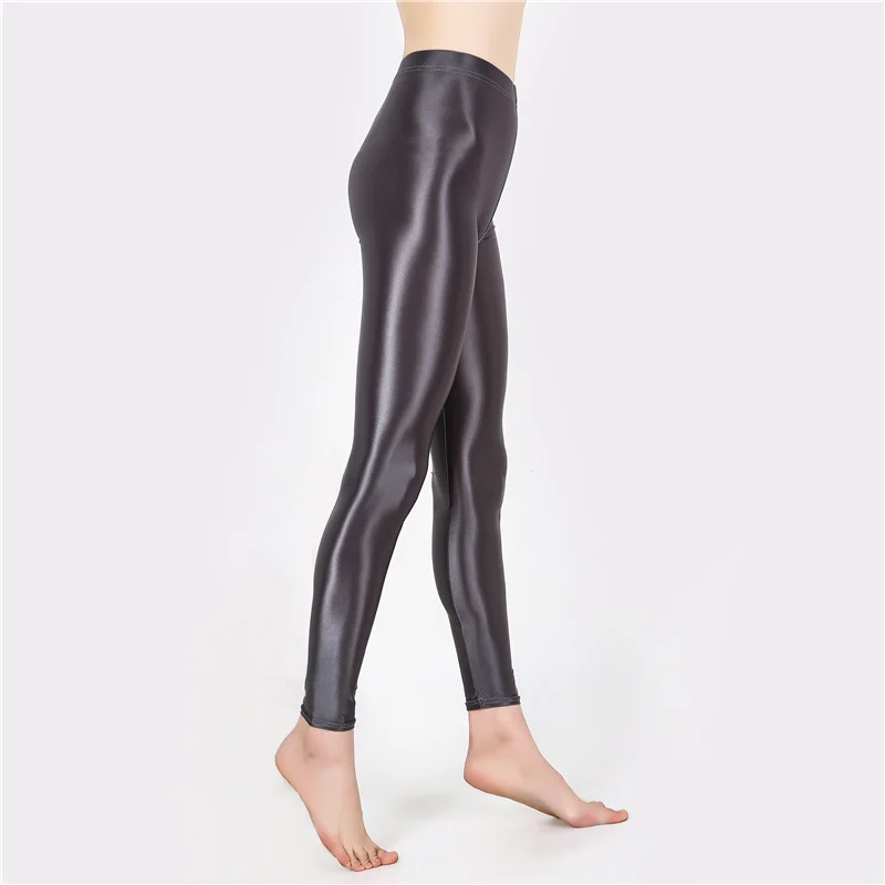 Transparent Glossy Women Clothes Sportswear Leggings Pants Sports Set Gym Seamless Long Sleeve Yoga Shirt Top Fitness Workout