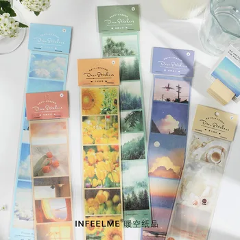 

1pc Ins Time Film Washi Masking Tape Stickers Scrapbooking Stationery Decorative Long Strip of Tape