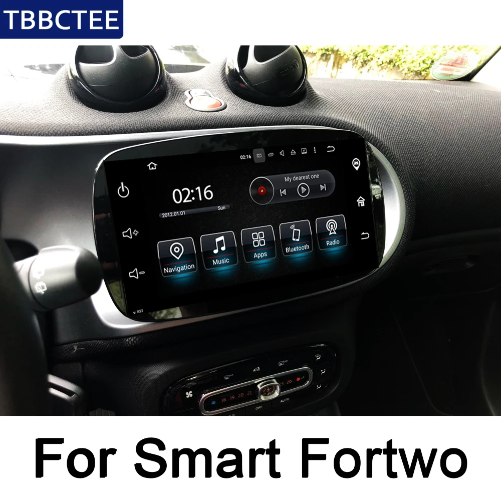 For Benz Smart Fortwo A53 C453 2014~2019 NTG Android IPS car player original Style Autoradio gps navi Bluetooth WiFi HD Screen