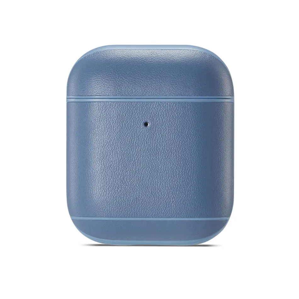 OTTWN цветной кожаный чехол для наушников для airpods1 2 Простой чистый цвет беспроводные bluetooth наушники защитная крышка для airpods