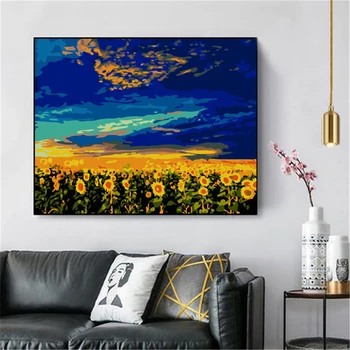 

Starry Sky Paintings By Numbers DIY Pictures Oil Coloring By Numbers Set Gift Drawing By Numbers Canvas Decor New Arrivals