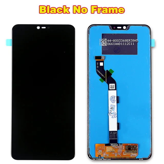 AAA 10 точечный сенсорный экран для Xiaomi Mi 8 Lite ЖК-дисплей 6,26 дюймов 2280*1080 дигитайзер сборка рамка с бесплатным закаленным стеклом - Цвет: Black Without Frame
