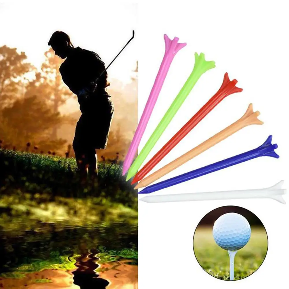 

Golf Tees Self Standing Practice Training Ball Holder Anti-flying Rotatable Tripod Adjustable Height Nail Accessories