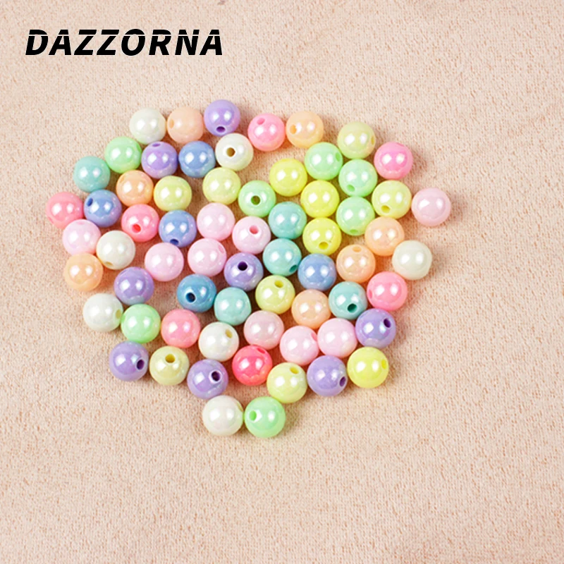 

Imitation Pearls Round Loose Beads 6mm 8mm 10mm Acrylic Spacer Beads For Jewelry Making DIY Garment Pearls Beads Accesories