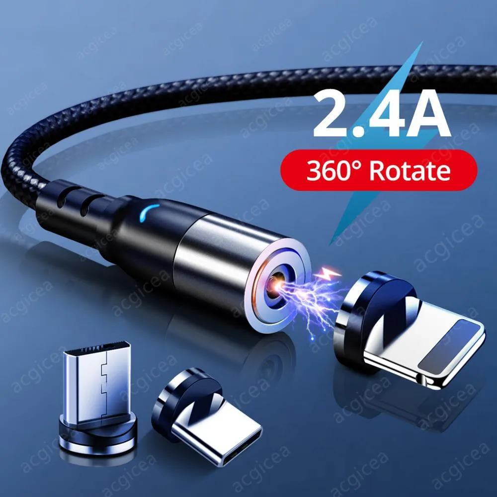 Magnetic Cable Micro USB Type C Charger For Huawei Xiaomi iPhone 8 11 Pro XS Max Android Phones Fast Charging Magnet Charge cord | Мобильные