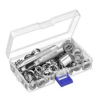 

10mm Inner Diameter Grommet Setting Tool Kit 100Set Grommets Eyelets with Box