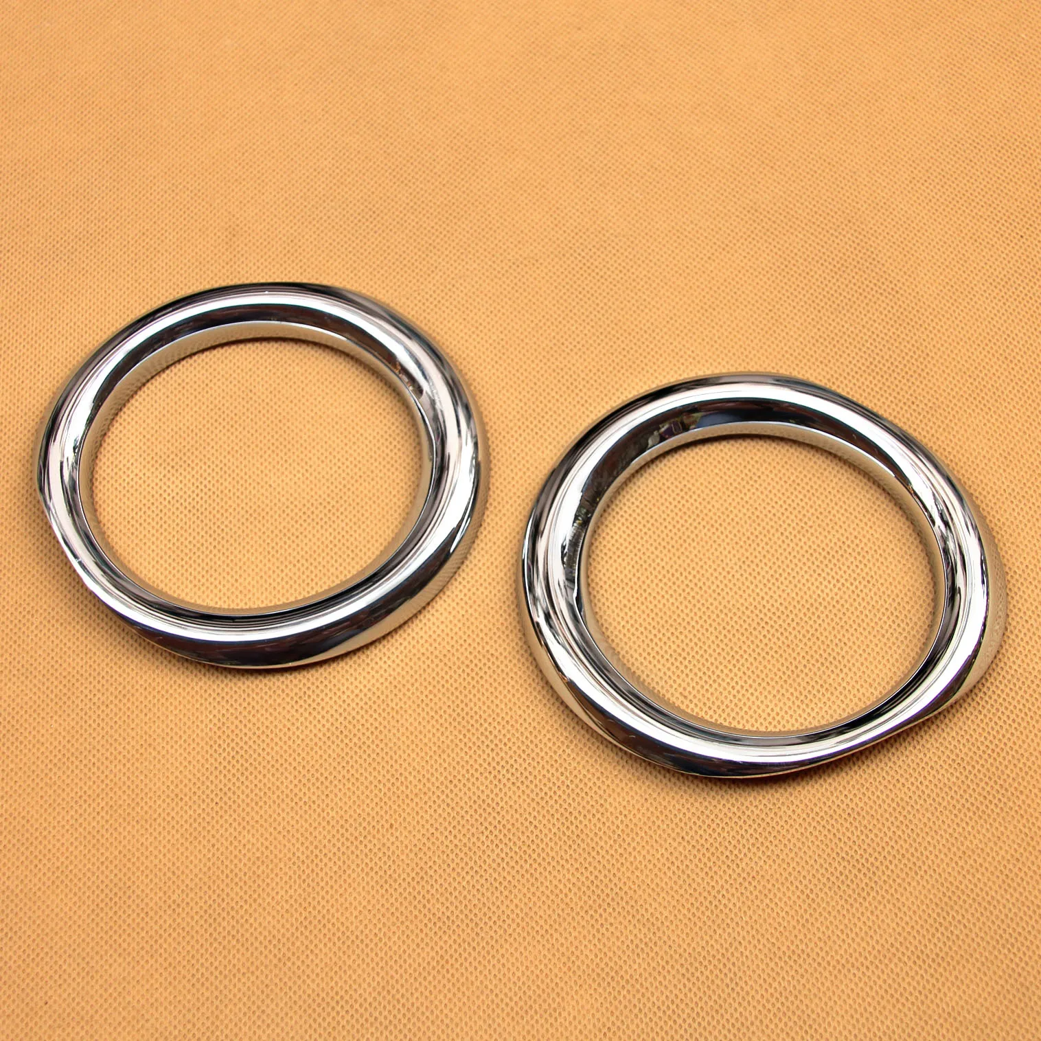 Car Fog Light Cover Chrome Fog Light Ring For Toyota C-HR CHR Bumper Lamp Surrounds Cover car fog light cover
