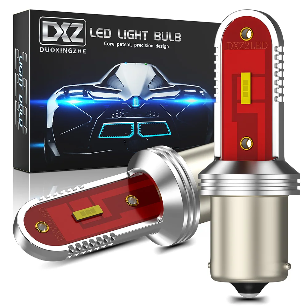 

DXZ 2pcs 1156 P21W LED S25 BA15S 1157 T20 T25 LED Bulb Canbus CSP 1860 7440 3156 3157 Car Turn Signal Reverse Brake Light 12V