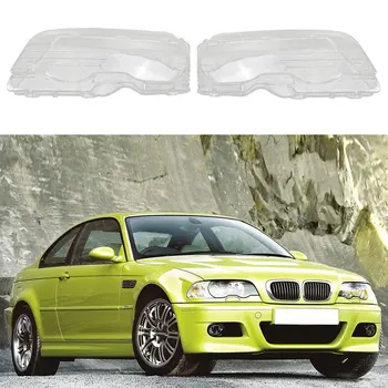 

For BMW E46 2Door M3 1998-2001 Car Headlight Clear Lens Headlamp Clear Cover Coupe Convertible Auto Accessories