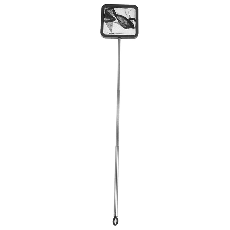 Портативный с длинной ручкой квадратный аквариумный сачок для аквариума сетка сачок для рыбалки