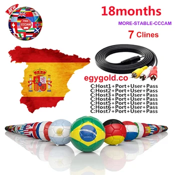 

Satellite Receiver Europe CCCAM Cline Spain Portugal Europe Oscam Cline Germany Poland For DVB-S2 tv decoder gtmedia v8 nova