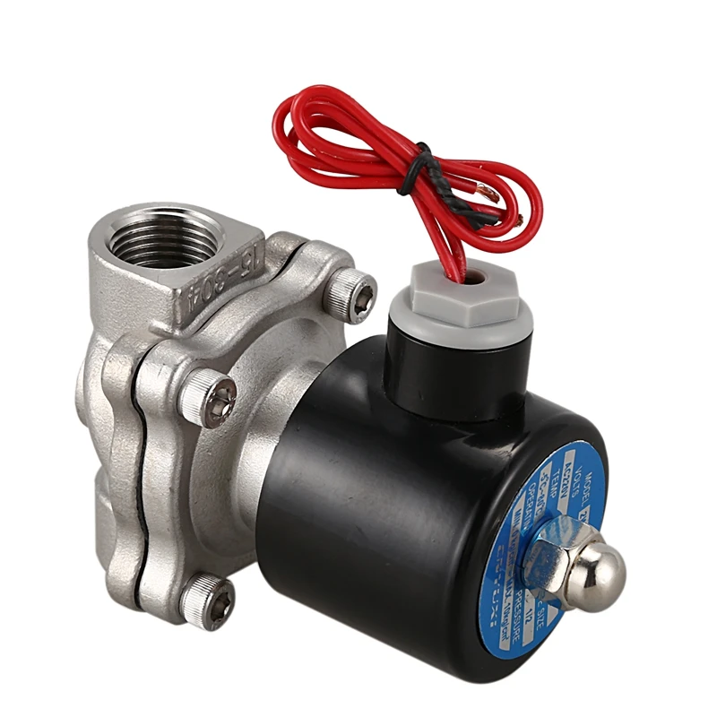 Stainless Steel Electric Solenoid Valve 220V DN15 Pneumatic Valve for Water Oil Gas