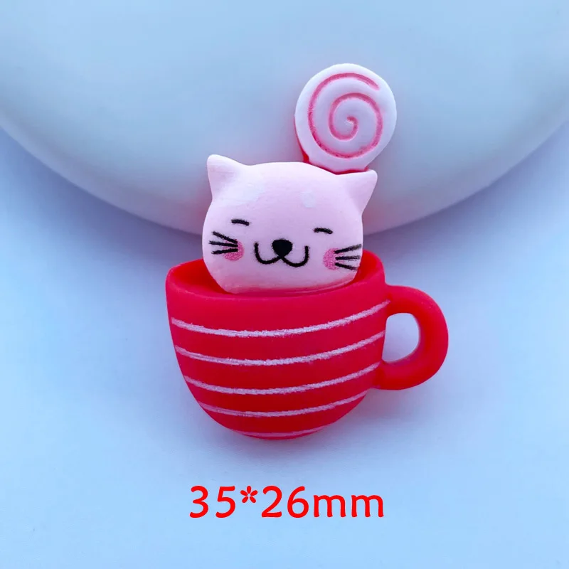 10Pcs Kawaii Resin Mixed Cartoon Animal Series Flat Back Cabochon Crafts Clothing DIY Scrapbooking Accessories C59