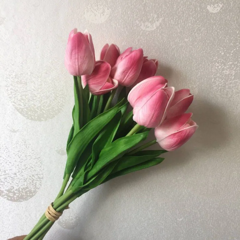 Tulipani Artificiali Mandy’s – 20 Steli In Poliuretano, Dorati