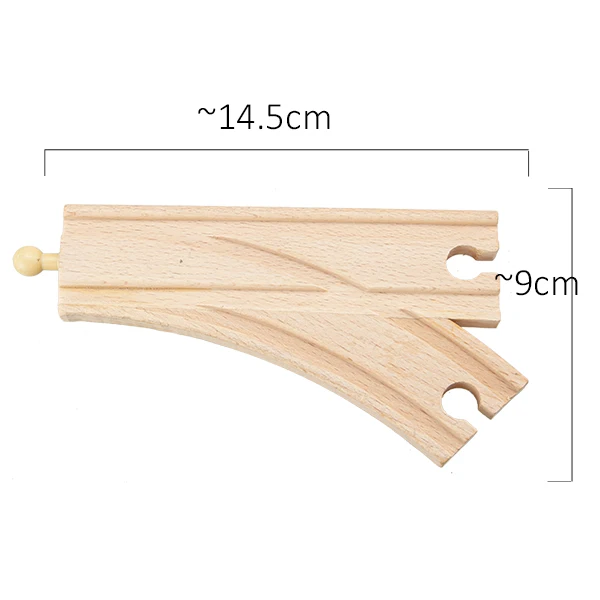 34 Models Wooden Track Parts Beech Wooden Railway Train Track TOY Accessories Fit for All Common Wooden Tracks 17