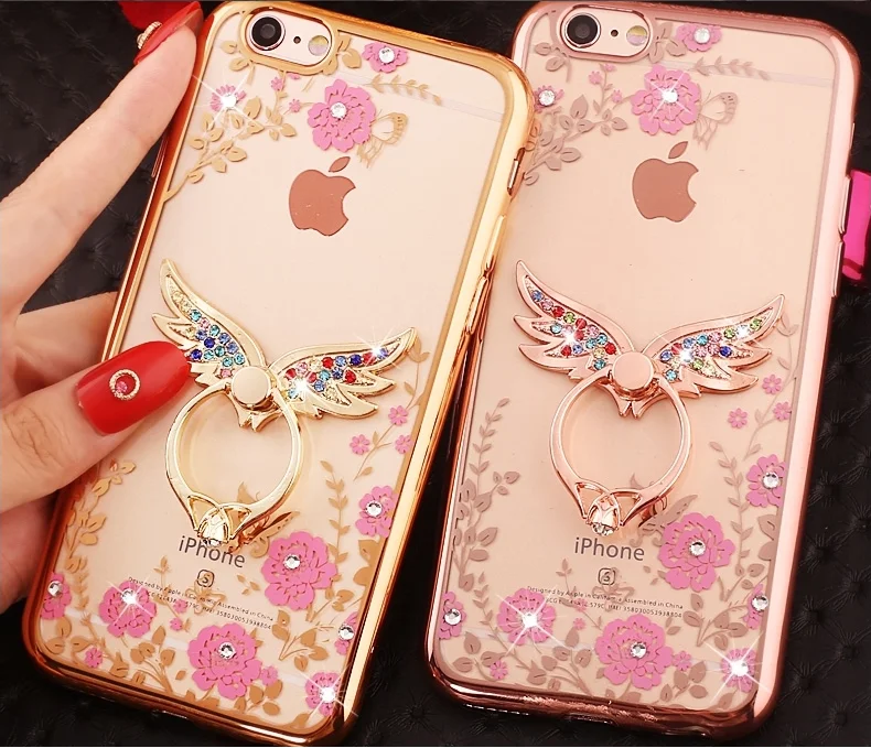 Bling Finger Ring Cat Peacock Diamond Shinning Holder Phone Case Cover Shell For Vivo X23 X27 X20 Plus V5 Lite A73 F5 A83 K1 |