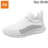 Xiaomi Men Shoes Outdoor Sneakers Running Casual Shoe New Large Male Sneakers Lightweight Breathable Male Flying Woven Size39-46
